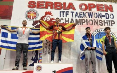 Со 29 одличја се враќаат македонските таеквондисти од натпреварот „Србија Опен 2024“